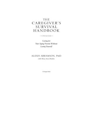 The Caregiver's Survival Handbook