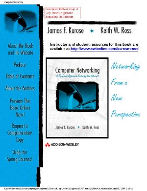 Computer Networking Top-Down Approach Featuring Internet