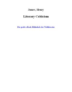 Literary Criticism