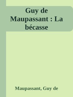 La bécasse