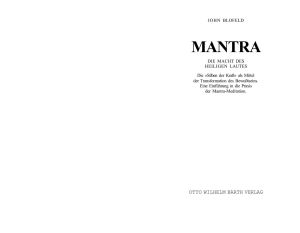 Mantra · Die Macht des heiligen Lautes