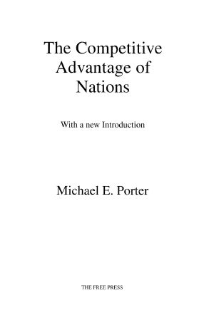 Competitive Advantage of Nations · Creating and Sustaining Superior Performance