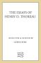 The Essays of Henry D. Thoreau