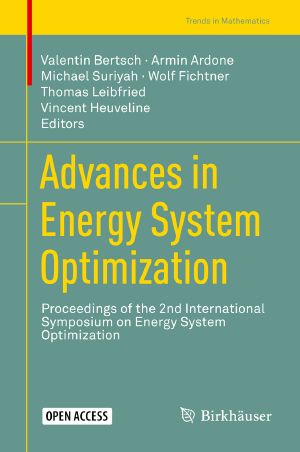 Advances in Energy System Optimization, Proceedings of the 2nd International Symposium on Energy System Optimization