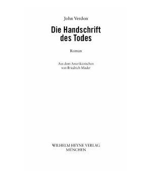 Die Handschrift des Todes · Verdon, J · Handschrift des Todes · Think of a number