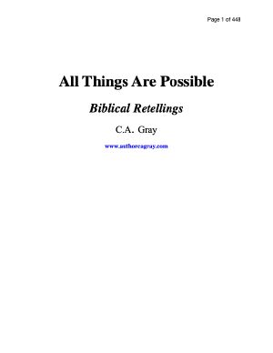 All Things Are Possible