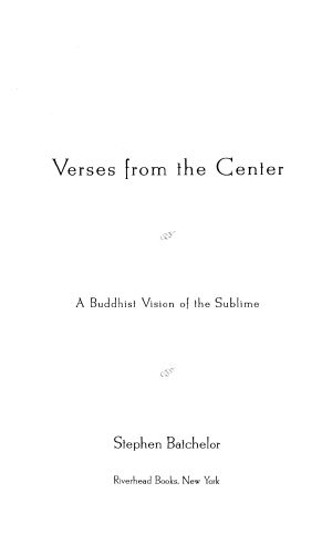 Verses from the Center · Buddhist Vision of the Sublime