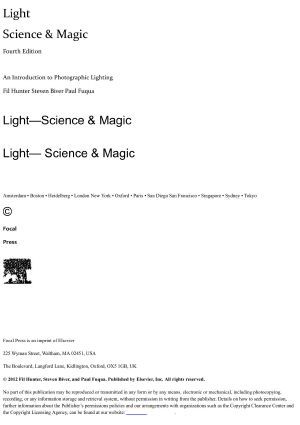 Light — Science and Magic · 4th Edition