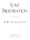 Love Frustration