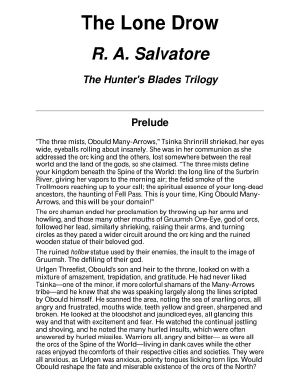 R. A. Salvatore - The Hunter's Blades Trilogy - 2 - The Lone Drow