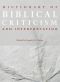 Dictionary of Biblical Criticism and Interpretation