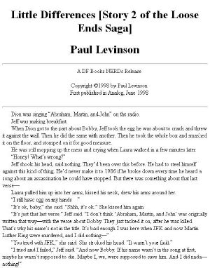 Paul Levinson - Loose Ends 02