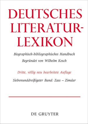 Deutsches Literatur-Lexikon · 37. Band - 3.Auflage