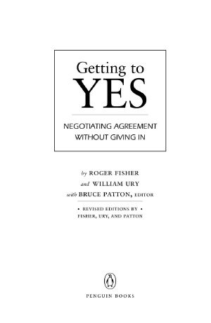 Getting to Yes