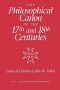 The Philosophical Canon in the Seventeenth and Eighteenth Centuries · Essays in Honour of John W. Yolton