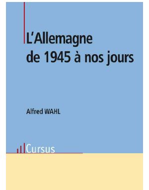 L'Allemagne De 1945 À Nos Jours