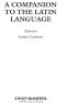 A Companion to the Latin Language