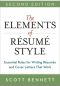 The Elements of Resume Style · Essential Rules for Writing Resumes and Cover Letters That Work