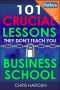 101 Crucial Lessons They Don't Teach You in Business School · Forbes Calls This Book "1 of 6 Books That All Entrepreneurs Must Read Right Now." Business Insider Readers Call This Their Top Pick.