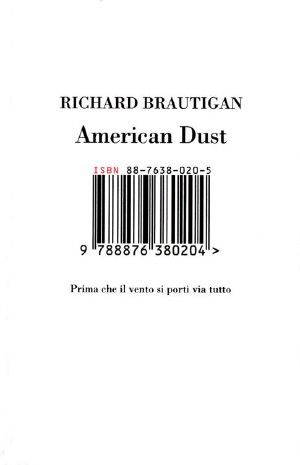 American Dust. Prima Che Il Vento Si Porti via Tutto