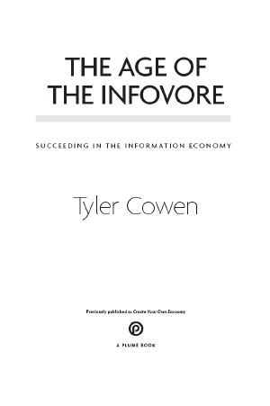 The Age of the Infovore · Succeeding in the Information Economy