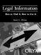 Legal Information · How to Find It, How to Use It