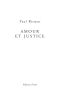 Amour Et Justice