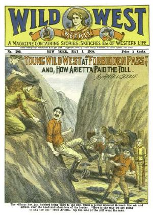 Young Wild West at "Forbidden Pass"