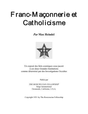 Franc-Maçonnerie Et Catholicisme