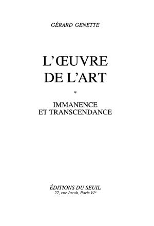 L'Oeuvre de l'art