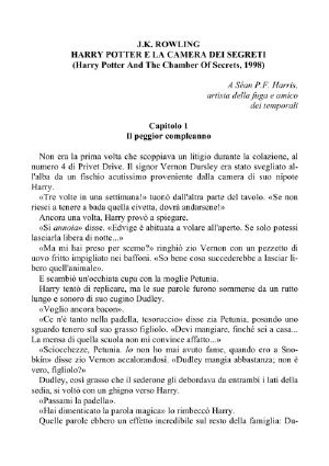 Harry Potter E La Camera Dei Segreti