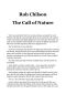 The Call of Nature