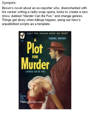 Murder Can Be Fun aka A Plot for Murder