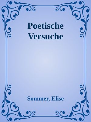 Poetische Versuche