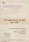 II Conferência Da Paz Haia 1907