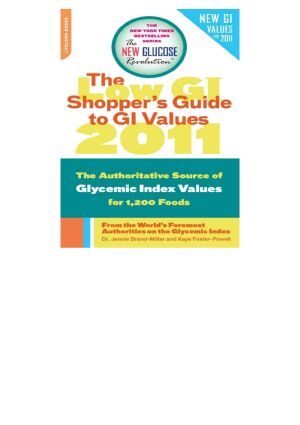 The Low GI Shopper&#39 · S Guide to GI Values 2011