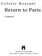 Return to Paris