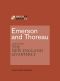 Emerson and Thoreau · A Batch from The New England Quarterly (MIT Press Batches)