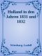 Holland in den Jahren 1831 und 1832