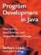 Program Development in Java · Abstraction, Specification, and Object-Oriented Design