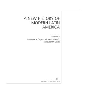 New History of Modern Latin America