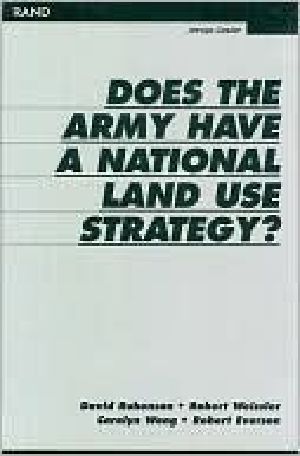 Does the Army Have a National Land Use Strategy?