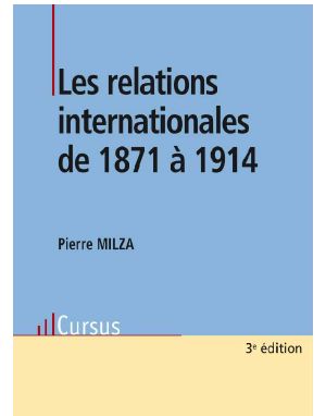 Les Relations Internationales De 1871 À 1914