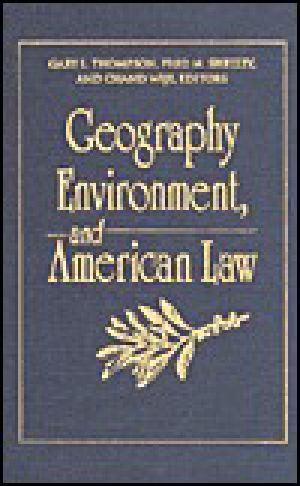 Geography, Environment & American Law