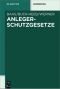 Anlegerschutzgesetze · Kunden- und Anlegerschutz im Bank- und Investmentrecht