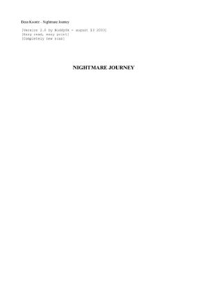 Koontz, R. Dean - Nightmare Journey