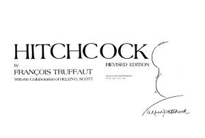 Hitchcock · A Definitive Study of Alfred Hitchcock