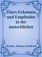 Übers Erkennen und Empfinden in der menschlichen Seele