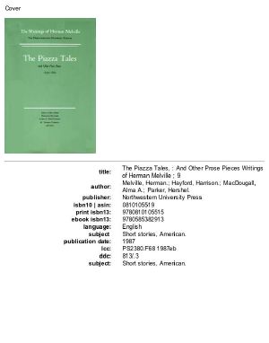 The Piazza Tales and Other Pieces of Writings
