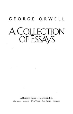 A Collection of Essays